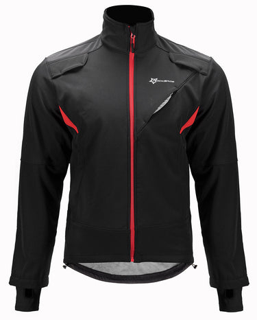 Winter Cycling Jacket Fleece Thermal Warm Windproof Water-Resistant - Gio's Outdoors -ROCKBROSUSA