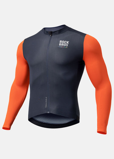【ROAD TO SKY】by ROCKBROS Men's Long-Sleeve Cycling Jersey in Various Colours - Gio's Outdoors -ROCKBROSUSA