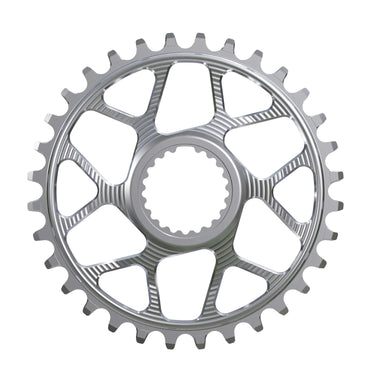 Works Components Round Chainring Shimano DM 30T Boost 3mm Slv