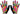 Handup Vented Gloves - Pineapples Carribbean Full Finger X-Large