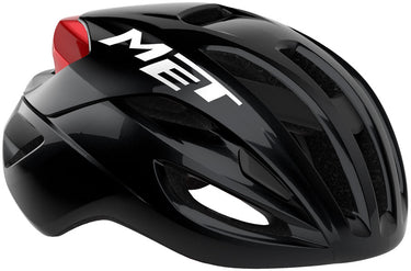 MET Rivale Helmet - Black/Red Glossy Medium