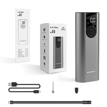 ROCKBROS Electric Bike Pump with Intelligent Digital Display - Gio's Outdoors -ROCKBROSUSA