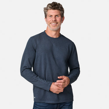 Men's FreeCycle® Sueded Melange Long Sleeve Crew Neck - Gio's Outdoors -Free Country