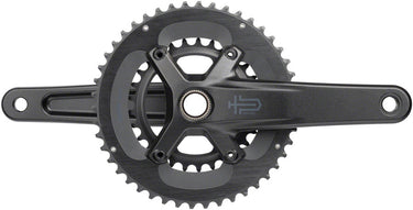 microSHIFT Sword 2x Crankset - 165mm 10-Speed 46/29t 110 Asym BCD 24mm Spindle BLK