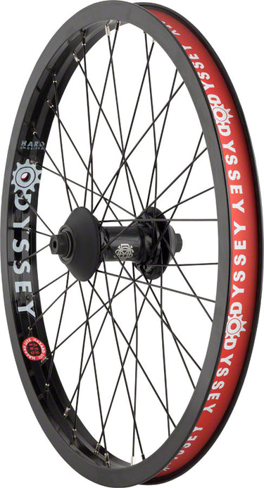 Odyssey Hazard Lite Front Wheel - 20" 3/8" x 100mm Rim Brake Hard BLK Clincher