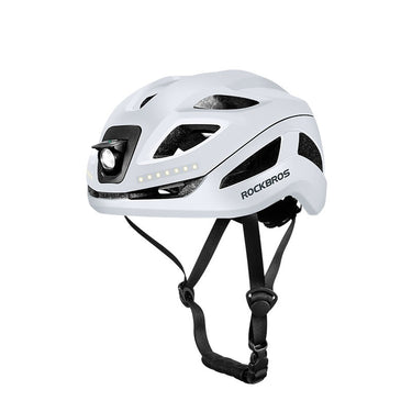 ROCKBROS Safety Warning Helmet with Built-In Lights and Adjustable Fit - Gio's Outdoors -ROCKBROSUSA