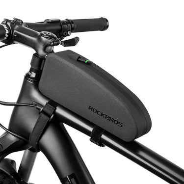 ROCKBROS Bike Top Tube Bag Front Frame Bag Waterproof Nylon Black Bicycle Cycling Bag - Gio's Outdoors -ROCKBROSUSA