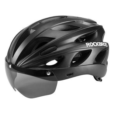 ROCKBROS Lightweight Cycling Helmet with Removable Goggles Sun Visor - Gio's Outdoors -ROCKBROSUSA