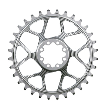 Works Components Round Chainring SRAM 8-Bolt 32T Boost 3mm Slv