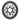 absoluteBLACK Oval Chainring SRAM AXS Gravel 42T - Black