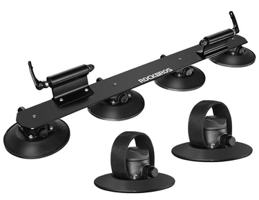 ROCKBROS Suction Cup Car Roof Rack for 2 Bikes - Black - Gio's Outdoors -ROCKBROSUSA