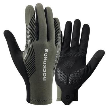 ROCKBROS MTB Gloves - Touch Screen, Anti-Slip Full Finger Cycling Gloves - Gio's Outdoors -ROCKBROSUSA