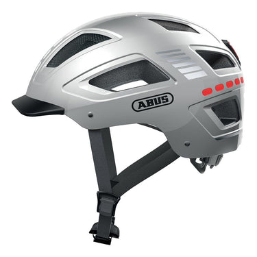 Abus Hyban 2.0 LED Helmet M 52 - 58cm Signal Silver