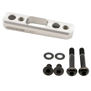 Freedom Coast Flat Mount Brake Adapter Rear 17mm Bolts+20 Silver