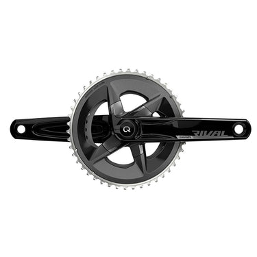 SRAM Rival D1 Quarq 2x Power Meter Crankset Speed: 12 Spindle: 28.99mm BCD: 107 46/33 DUB 175mm Black Road Disc
