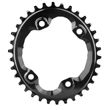 absoluteBLACK XT Asym 96BCD Oval Chainring 34T - Black