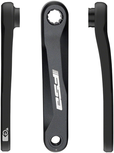 Full Speed Ahead CK-320 Ebike Crank Arm Set - ISIS 165mm without bolts Black
