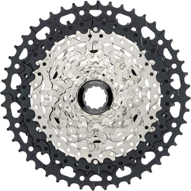 microSHIFT Advent MX G-Series Cassette - 10-Speed 11-48t Aluminum Spider Silver/BLK For HG Driver