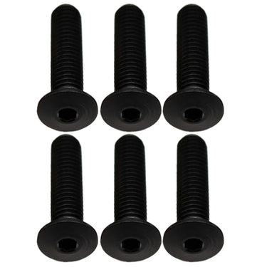 Better Bolts Titanium Water Bottle Cage Bolts20mm Black 6/Count