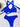 Solid Color Bandage Split Swimsuit - Gio's Outdoors