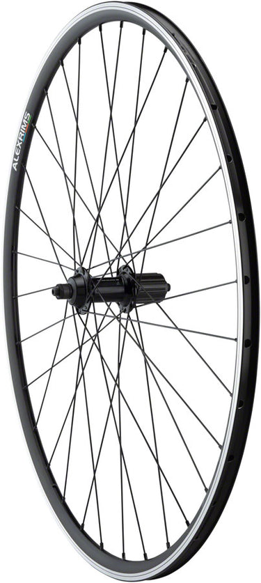 Quality Wheels Tiagra/DA22 Rear Wheel - 700 QR x 130mm Rim Brake HG 11 Road BLK Clincher 32H