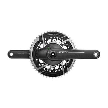SRAM Red AXS 2x Power Meter E1 Power Meter Crankset Speed: 12 Spindle: 28.99mm BCD: Direct Mount SRAM 8 Bolt 46/33 DUB 175mm Black Road