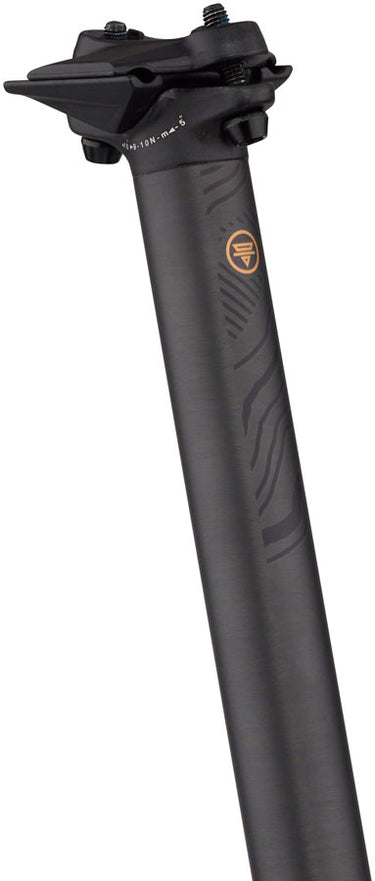Teravail Stratum Carbon Seatpost - 31.6 x 400mm 0mm Offset Black