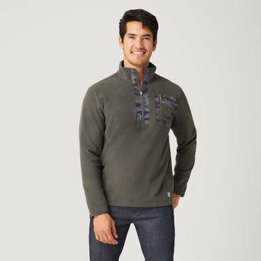 Men's FreeCycle® Super Soft Microfleece 1/2 Zip Mock Neck Shirt - Gio's Outdoors -Free Country