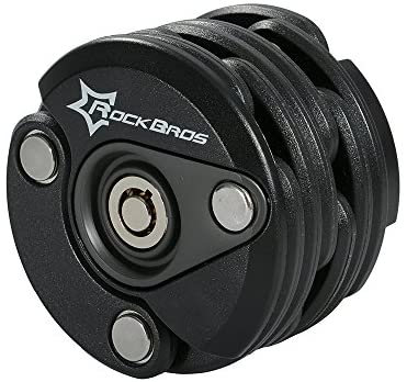 ROCKBROS-Bike Anti Theft Lock Chain Lock Folding Lock Square Hamburger Lock - Gio's Outdoors -ROCKBROSUSA