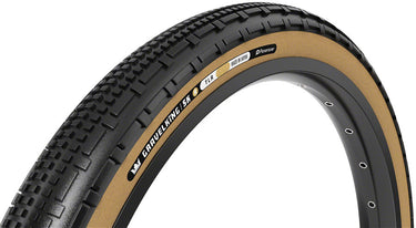 Panaracer GravelKing SK R Tire - 700 x 45 Tubeless Folding Black/Amber