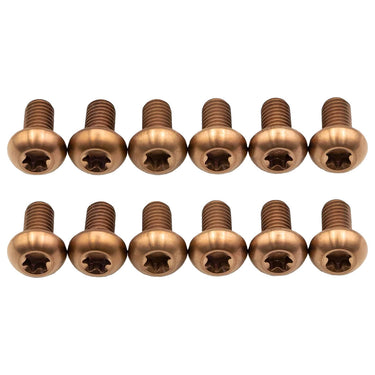Better Bolts Titanium Buttonhead Rotor Bolt Kit Copper 12/Count
