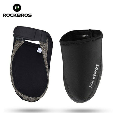 Rockbros Bicycle Riding Half Shoe Cover Windproof Wear-resistant And Warm Black - Gio's Outdoors -ROCKBROSUSA