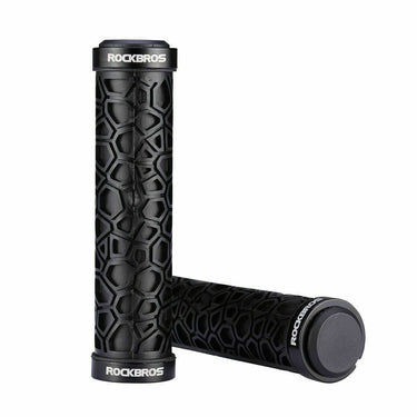 ROCKBROS Anti-Skid Rubber Bike Handlebar Grips - Double Lock, 2.22cm - Gio's Outdoors -ROCKBROSUSA