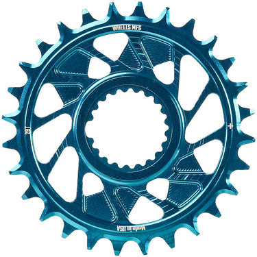 Wheels Manufacturing Direct Mount Chainring - 28t Shimano Direct Mount 1.5mm Outboard Offset HG+ Chain Compatible Teal
