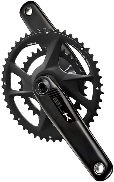 Full Speed Ahead SL-K 2x Modular Carbon Crankset - 165mm For Shimano HG+ 12-Speed 50/40t DM/90 BCD 30mm 386EVO Spindle BLK