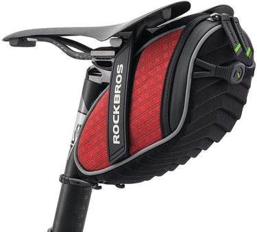 ROCKBROS WaterproofCycling Saddle Bag Bicycle-RED - Gio's Outdoors -ROCKBROSUSA