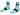 Sock Trek Race Quarter Small (35-38) Blue Sage
