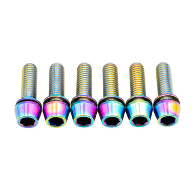 Better Bolts Deity Copperhead Ti Stem Bolt Kit Rainbow 6/Count