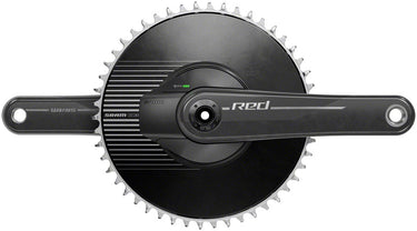 SRAM RED 1 AXS Power Meter Crankset - 165mm 12-Speed 50t Aero Chainring 8-Bolt Direct Mount DUB Spindle Interface Natural Carbon E1