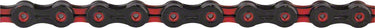 KMC DLC 11 Chain - 11-Speed 118 Links Black/Red