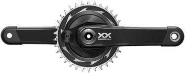 SRAM XX SL Eagle T-Type AXS Power Meter Crankset - 175mm 12-Speed 34t Chainring DM Thread Mount DUB Spindle Interface BLK