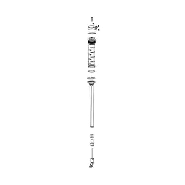 RockShox Fork Damper Assembly - Remote 10mm (2013+ Pushloc Oneloc Twistloc) Moco RL (.8mm) 130-150mm (Right Side Internals)- (Boost Only)Sektor Silver A2 (2017+)/Recon RL A1-A2 (2018+) 11.4018.104.036