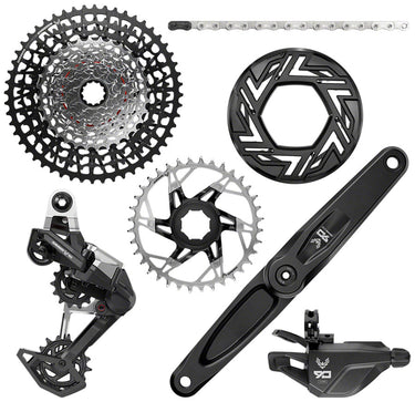 SRAM Eagle 90 Ebike Groupset - 165mm Brose 36T Clip-on Guard Chain XS-1275 10-52t Single Click Shifter Rear Derailleur