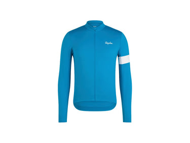Rapha Core Thermal Long Sleeve Large Blue Jersey