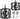 ROCKBROS Multi-Function Clipless Flat Bike Pedals in Black (Pair) - Gio's Outdoors -ROCKBROSUSA