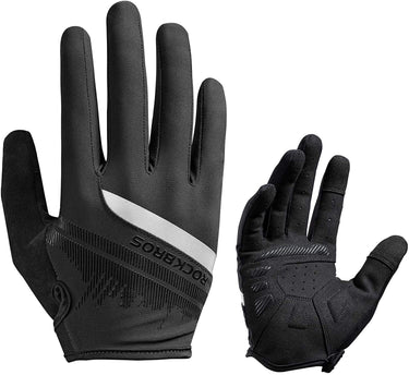 ROCKBROS Touch Screen Cycling Gloves - Anti-Slip, Breathable Full Finger - Gio's Outdoors -ROCKBROSUSA