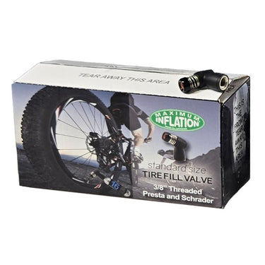 Maximum Inflation 3/8" threaded Inflation Valve-Box 40 Black