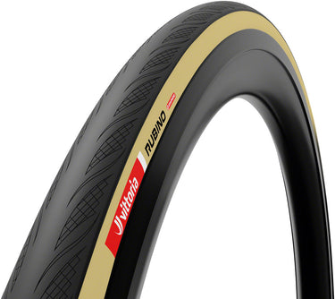 Vittoria Rubino V Tire - 700 x 34 Tubeless Folding BLK/Tan 1C Graphene + Silica G2.0