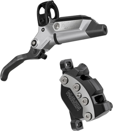 SRAM Maven Ultimate Disc Brake Lever - Front Rear Post Mount 4-Piston Carbon Lever Blade Ti Hardware Silver/BLK B1