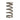 Formula Italy Rear Shock Spring 55mm x 700 lbs/in Steel Ti -
